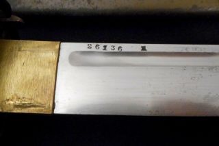 WW2 Japanese NCO Sword - Antique/Old WW II Samurai - Kokura/Army - MATCHING - LOW 3