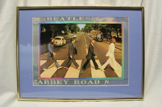 Beatles Abbey Road Picture (14 " X 19 ") Framed,  A Very Unique Piece.