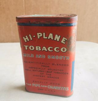 Hi - Plane Single Engine Descending Plane Pocket Tobacco Tin 2