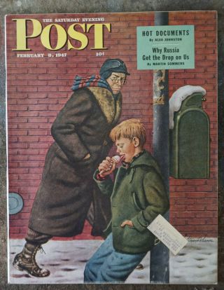 Vintage Issue Of Saturday Evening Post From February 8,  1947
