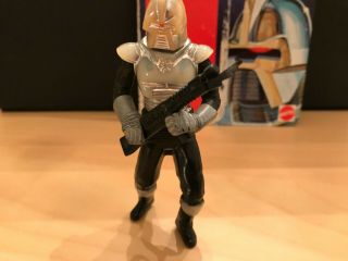 Vintage Battlestar Galactica Cylon Figure - Complete With Rifle and Card 2