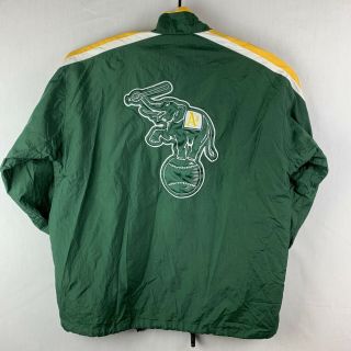 Vintage 90s Starter Oakland A’s Athletics Windbreaker Baseball Mlb Jacket Size L