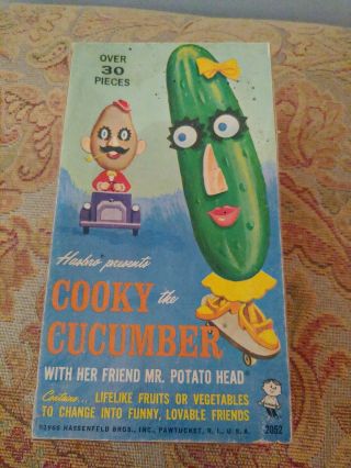 Vintage 1966 Cooky The Cucumber Box Parts Mr Potato Head Not