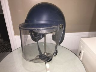Vintage Obsolete Cleveland Ohio Police Patrol Riot Gear Swat Helmet Size Medium