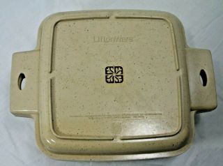 Vintage Littonware 1 Quart Square Covered Cassarole Dish Divided Lid 39274 39275