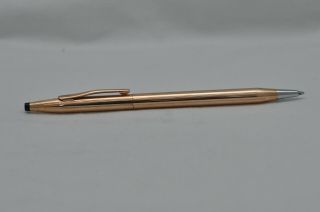 Lovely Vintage Cross 1/20 14ct Gold Filled Ballpoint Pen - Made In Usa -