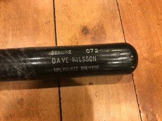 1994 Dave Nilsson Milwaukee Brewers Louisville Slugger Game Bat 34 "