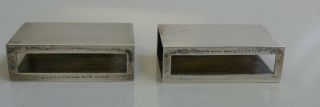 Vintage Tiffany & Co.  Sterling Silver Matchbook Covers - Set Of 2