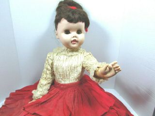 Vintage American Doll & Toy Co 26 " Brunette Doll " Toodles " C.  1960