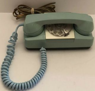 Starlite Telephone Rotary Dial Aqua Gte Automatic Electric Model 182 Vintage