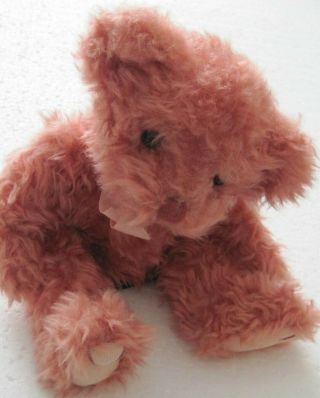 Vintage Russ " Bears From The Past ",  Stuffed Teddy Bear,  Marmalade,  Pink,  9 " Long