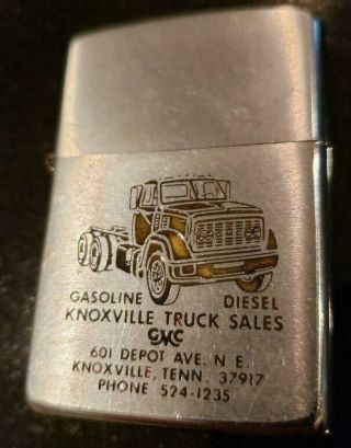 Zippo Vintage Lighter Gmc Trucks Knoxville,  Tn