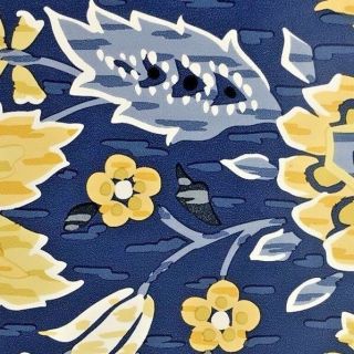 Vtg Waverly Boarder 567305 15 Yards French County Yellow Blue Floral