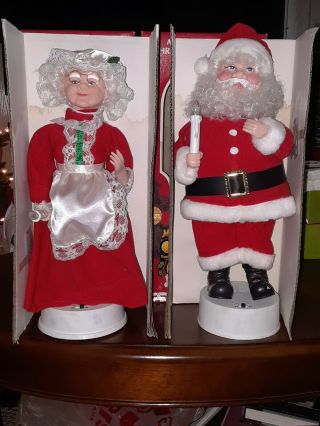 Battery Operated Animated Musical Dancing Santa Claus Vintage Mail Letters