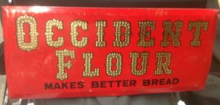 Vintage Occident Flour Sign
