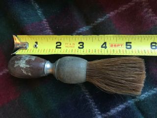 Antique Vintage Shaving Brush Brown Course Hair Bristle Wood Handle