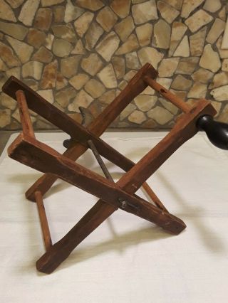 Vintage Wood Yarn Winder/spooler Table Top (clamp)