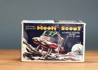 Antique Toy TN Nomura Moon Scout Space Toy Lunar Japan Japanese Boxed 3
