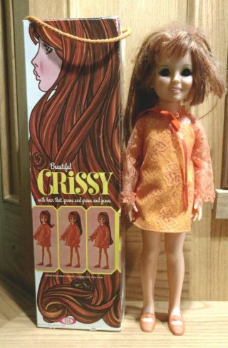 Vintage Crissy Doll Ideal Toy 1968 Hair,  Box
