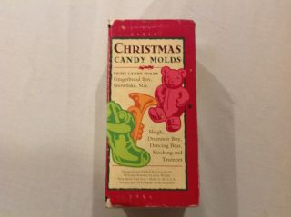 Vintage Cast Iron Williams Sonoma Christmas Candy Molds - Contains 8 Molds