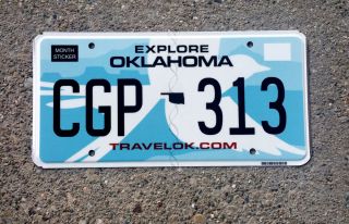 Real Oklahoma State Bird License Plate Graphic Auto Number Car Tag Lqqk Ok 1