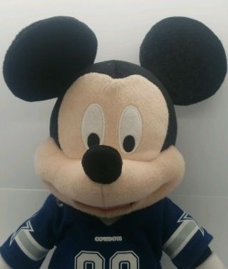 Disney NFL Dallas Cowboys Mickey Mouse Plush Stuffed toy 00 Football Uniform. 2