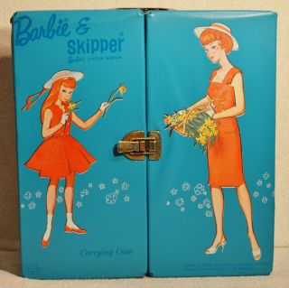 Vintage Barbie & Skipper Carrying Case 1964 Mattel,  Inc.  Doll Case Accessories