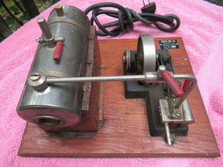 Vintage Antique Jensen Miniature Steam Engine Gray/bronze/red