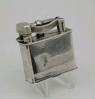 Antique Sterling Silver Lift Arm Lighter - Made In Mexico - Sparks - 2.  2oz