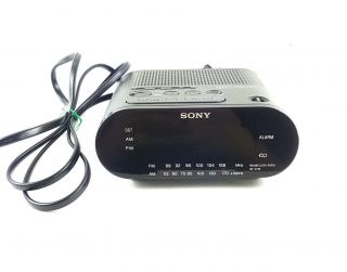 Vtg Sony Alarm Clock Dream Machine Icf - C218 Alarm Clock Am/fm Radio Black