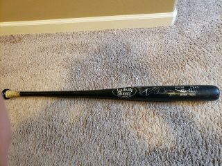 Rob Deer Game Bat Signed Auto Detroit Tigers Uncracked