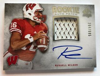 2012 Russell Wilson Sp Authentic Auto Autograph Rc Rookie Jersey 2019 Mvp /885