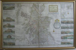 Scotland: Large Antique Map By Herman Moll,  C1730