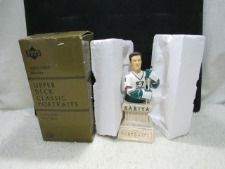 2002 - 2003 Hockey Upper Deck Classic Portraits Collectible Mini Bust Paul Kariya