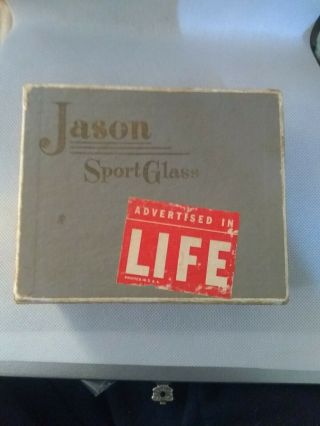 Vintage Jason Field Glasses W/ Leather Case.  Perfect.  L