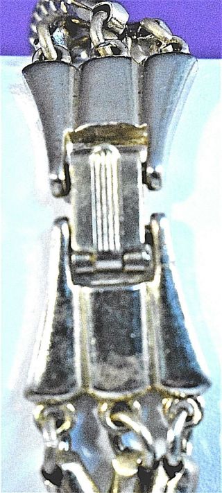 Vintage Triple Strand Brookcraft Gold Tone Serpentine Chain Bracelet Hinged Clsp 2