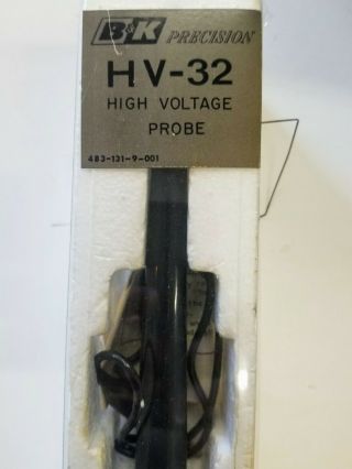 B&K Precision HV - 32 High Voltage Probe Meter Vintage 3
