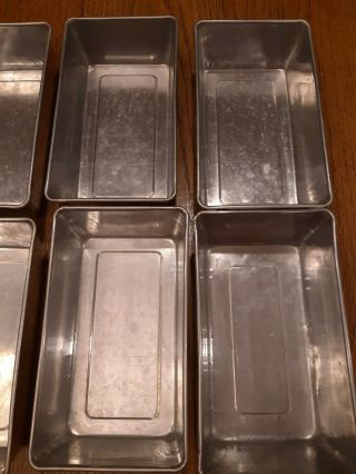8 Vintage aluminum Baking Pan tin loaf 9 - 1/2 