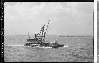 1937 Ss Marjorie Tug Boat Ship Old York City Nyc Sperr Photo Negative T57
