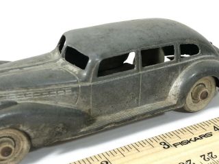Vintage Hubley Kiddie Toy 1930s Wood Wheels - 3 Side Windows - Rare - 3