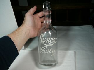 Antique Lenox Whiskey Back Bar Bottle A.  Urban & Son Co.  Quincy Illinois Vintage