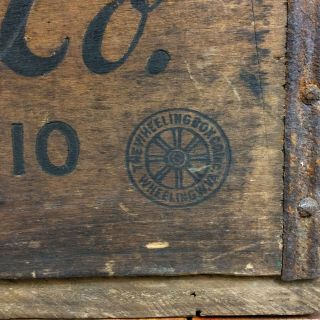 Rare Antique Pre Prohibition Belmont Brewing Co Martins Ferry Beer Crate Box Vtg 3