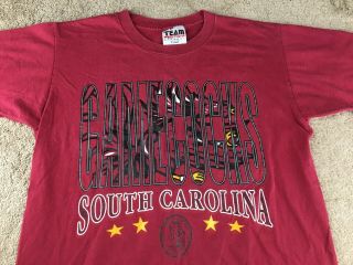 Vintage South Carolina Gamecocks Shirt Xl Red Ncaa Football Hat Jersey Jacket
