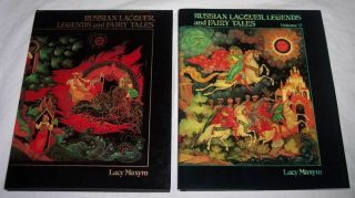 2 Hardcover Books Russian Lacquer Legends And Fairy Tales Signed By Lucy Maxym