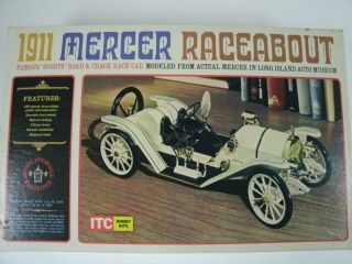 Vintage Itc Ideal 1911 Mercer Raceabout Large 1:8 Scale Model Car Kit 3628 - 5