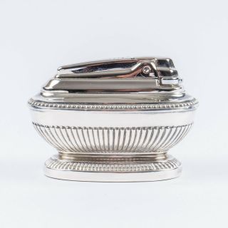 Ronson Queen Anne Silver Plated Varaflame Table Lighter 2