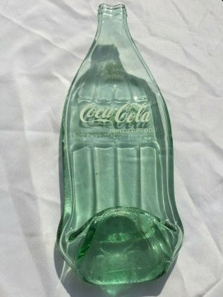 36oz Vintage Coca Cola Bottle Spoon Rest Soap Dish Slumped Melted Flattened