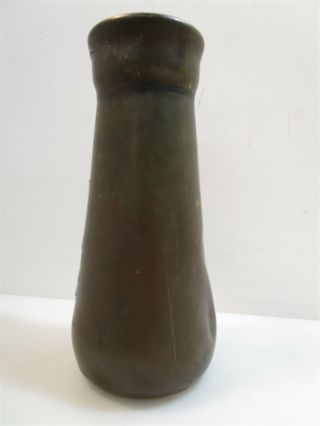 Antique Art Noveau Sterling Silver on Bronze Vase By Heintz 2