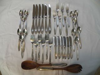 International Prelude Sterling Silver Flatware Set For 6 With 38 Pc.  No Monos