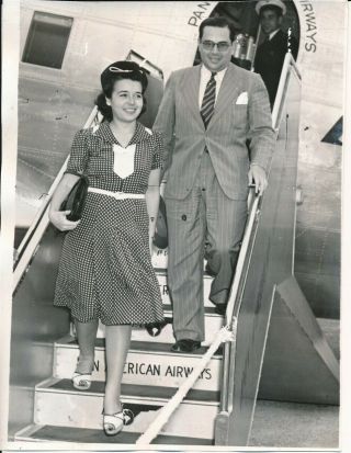 Pan Am Airways 1941 Press Photo Daughter Of Brazil 